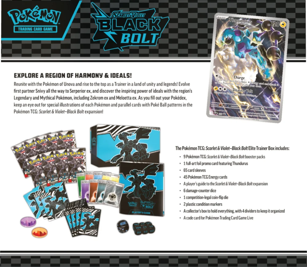 Pokémon TCG: Black Bolt Elite Trainer Box