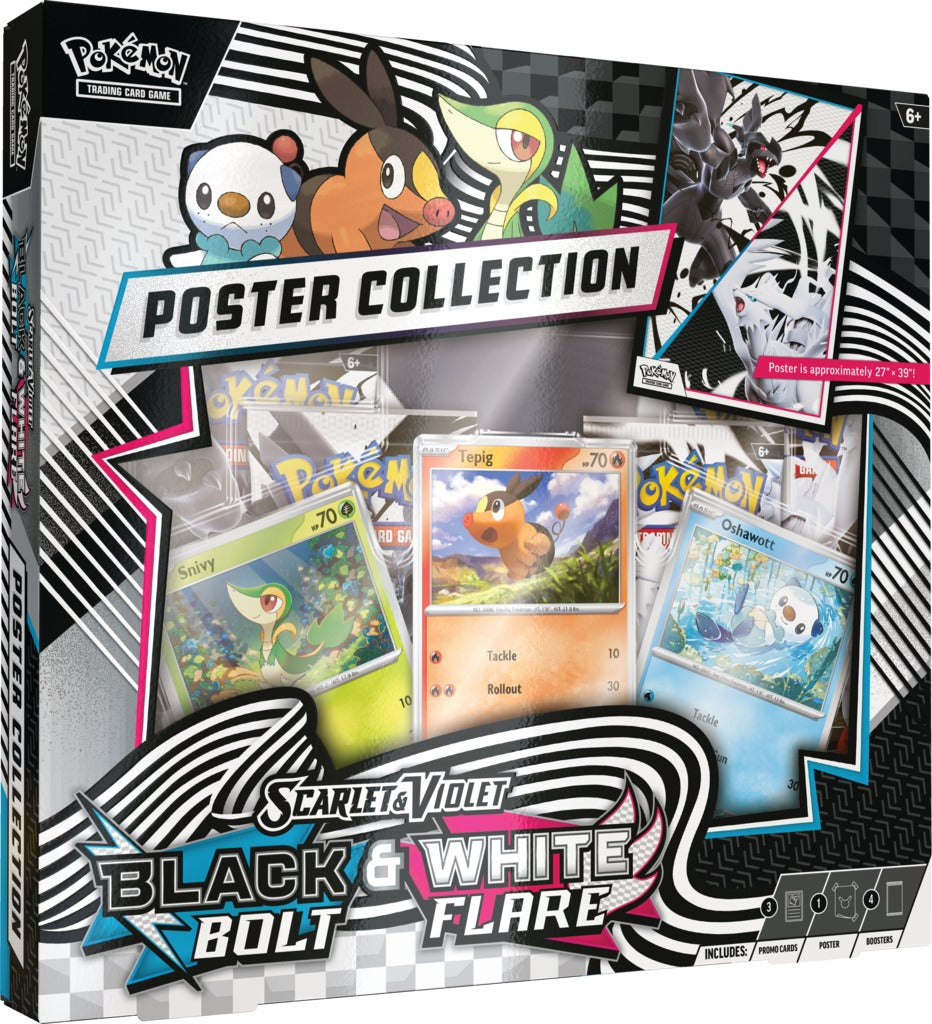 Pokemon Scarlet & Violet 10.5: Black Bolt & White Flare Poster Collection