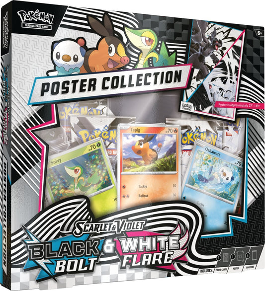Pokemon Scarlet & Violet 10.5: Black Bolt & White Flare Poster Collection