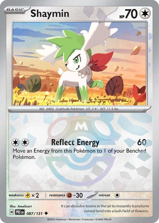 Shaymin Masterball - #087/131 - Pokémon Prismatic Evolutions (Near Mint)