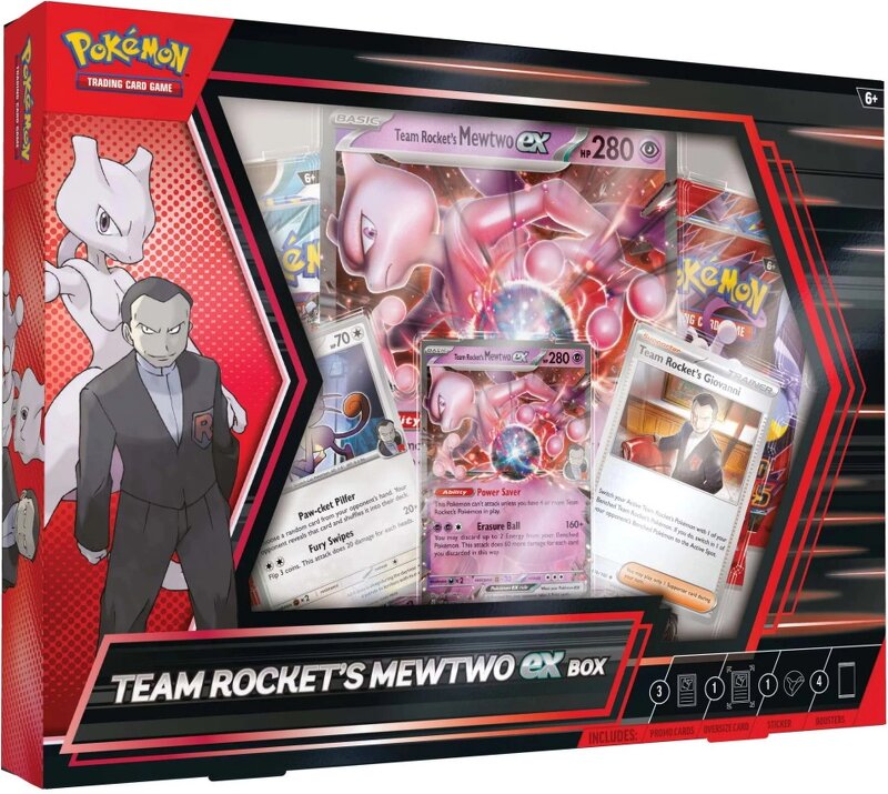 Pokémon Team Rocket's Mewtwo ex Box