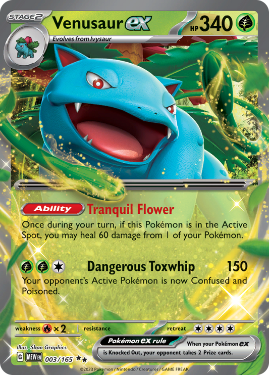 Venusaur ex #3/165 Pokémon 151 (Near Mint)
